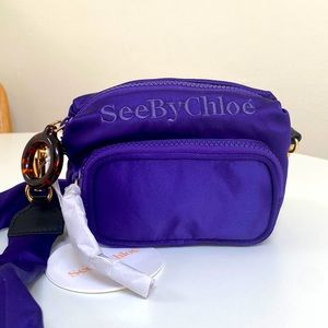 See By Chloe Purple Tilly Camera Crossbody Bag